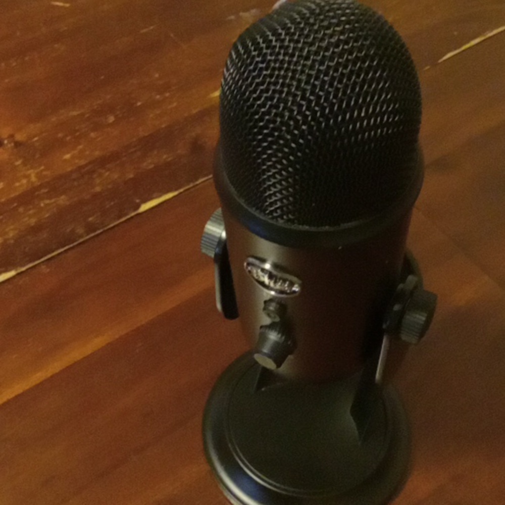 A voice microphone for recording songs or playing video games